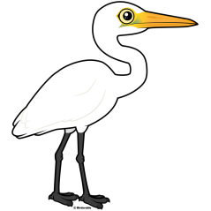 Birdorable Great Egret