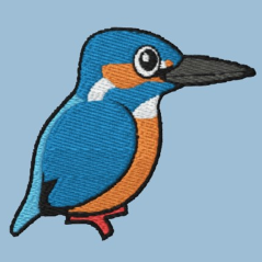 Common Kingfisher Embroidery
