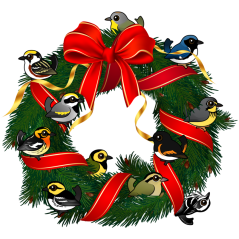 Birdorable Warblers Christmas Wreath