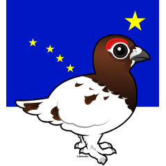 State Birdorable of Alaska: Willow Grouse