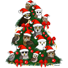 Owls Christmas Tree