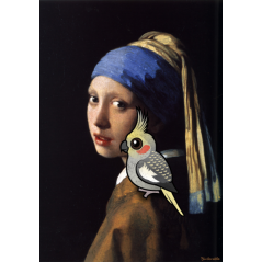 Girl with a Pearl Cockatiel