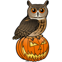 Halloween Eurasian Eagle Owl