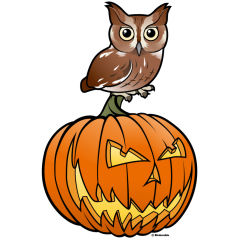 Halloween Eastern Screech Owl