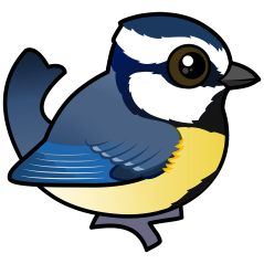 Cute Cartoon African Blue Tit T-Shirts & Gifts from Birdorable