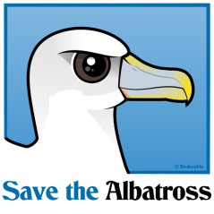 Save the Albatross (portrait)
