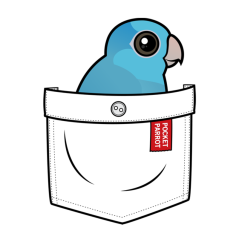Blue Pocket Parrot