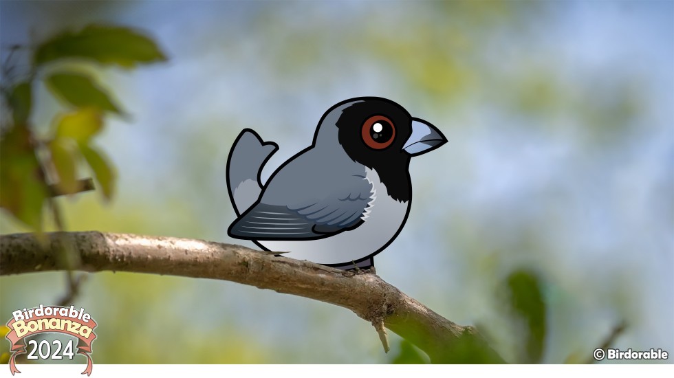 Birdorable Black-faced Tanager