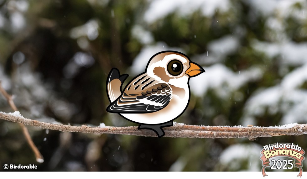 Birdorable Snow Bunting