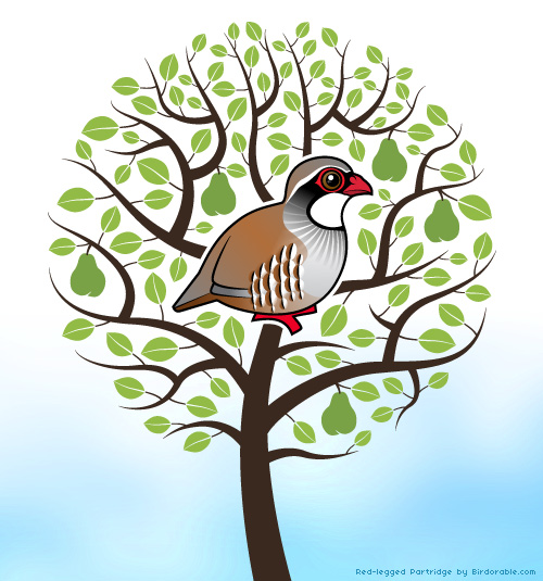 Birdorable Partridge in a pear tree