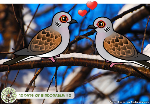 Two Birdorable Turtle Doves