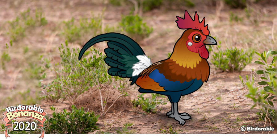 Birdorable Red Junglefowl