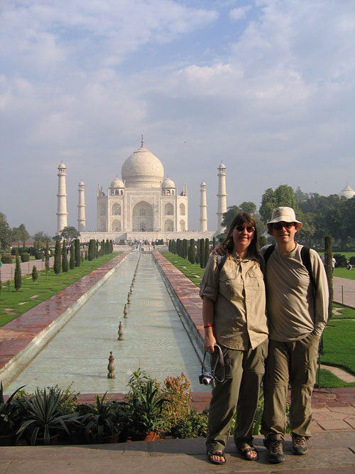 Arthur and Amy at the Taj Mahal