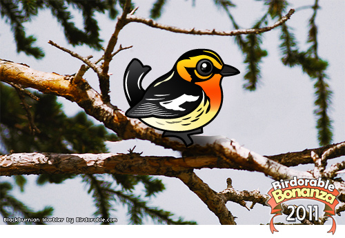 Birdorable Blackburnian Warbler