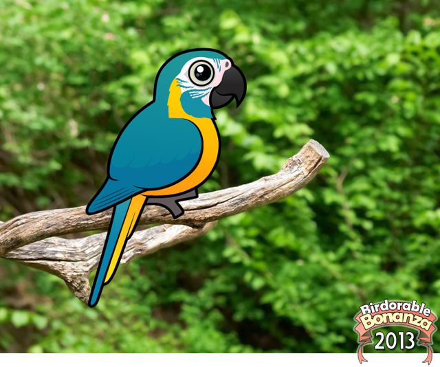 Birdorable Blue-throated Macaw