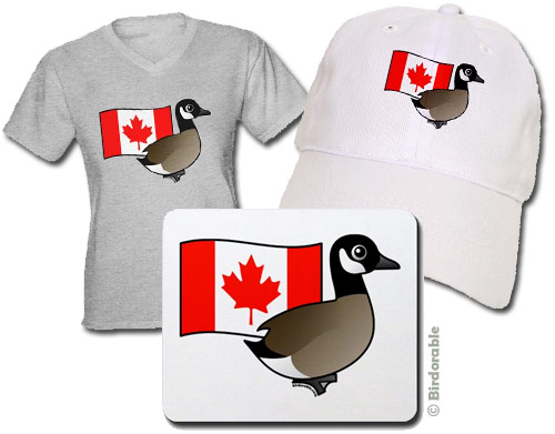 Birdorable Canada Goose with Flag