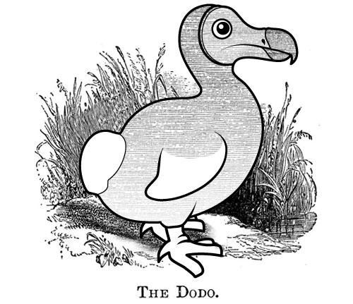 The Dodo Bird From Alice in Wonderland Tile