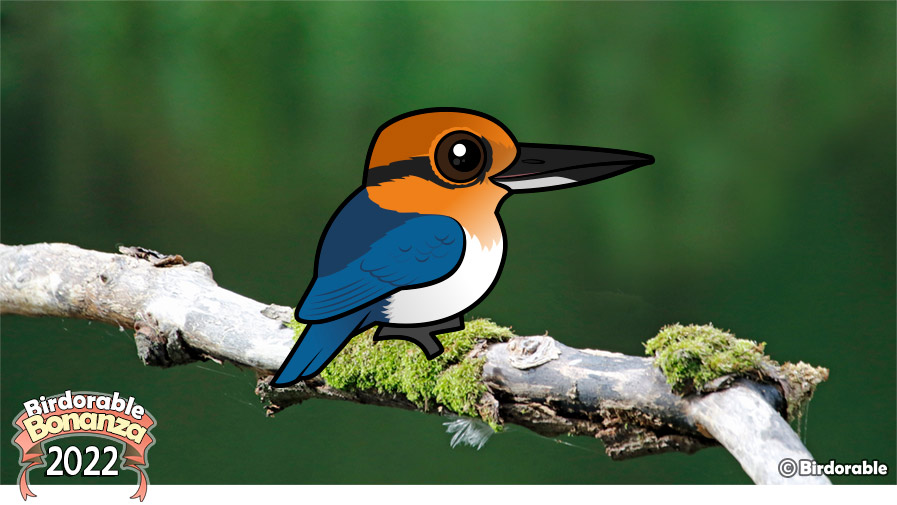 Birdorable Guam Kingfisher