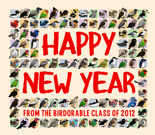 Happy New Year from the Birdorable Class of 2012