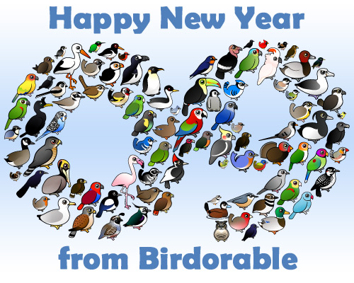 Happy New Year 2009 from Birdorable
