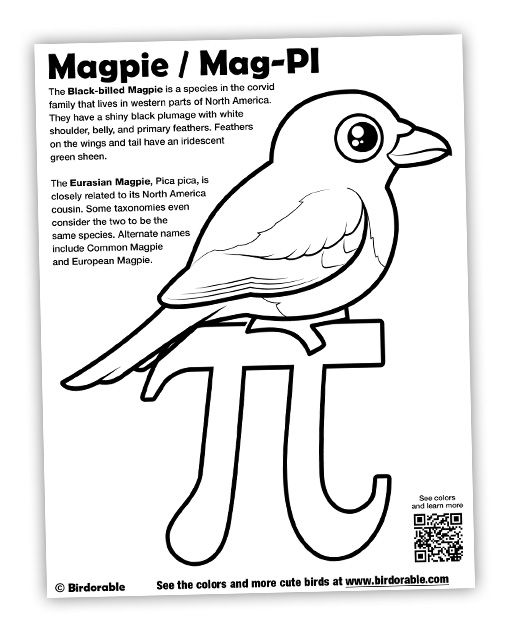 Birdorable Mag-PI Coloring Page
