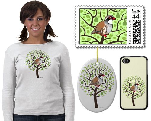Birdorable Partridge in a Pear Tree t-shirts and gifts