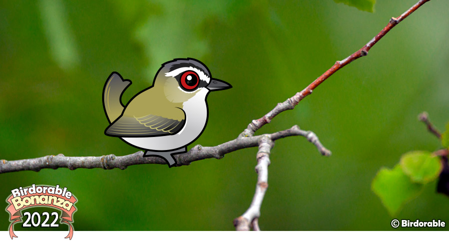 Birdorable Red-eyed Vireo