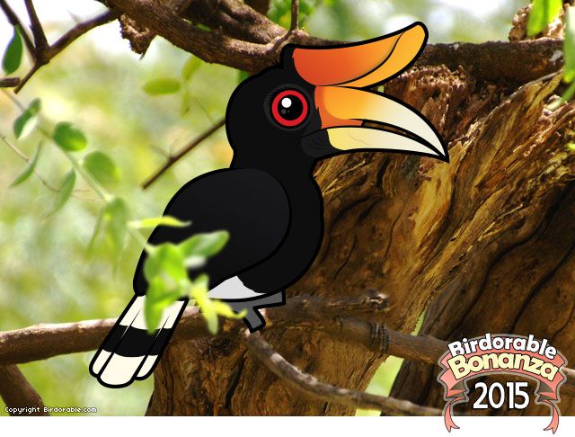 Birdorable Rhinoceros Hornbill 