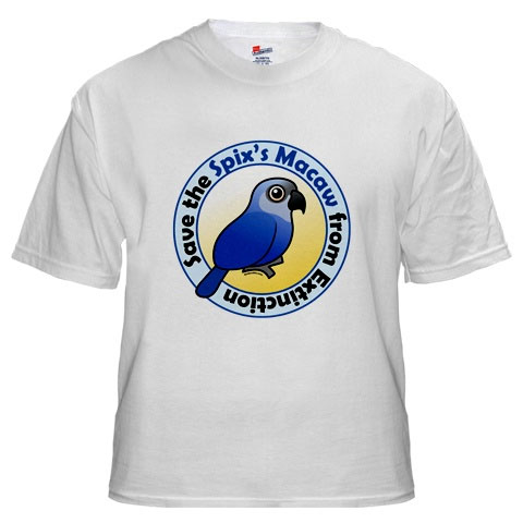 Save the Spix's Macaw White T-Shirt