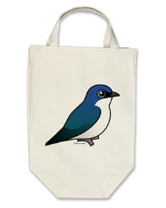 Birdorable Tree Swallow Organic Grocery Tote