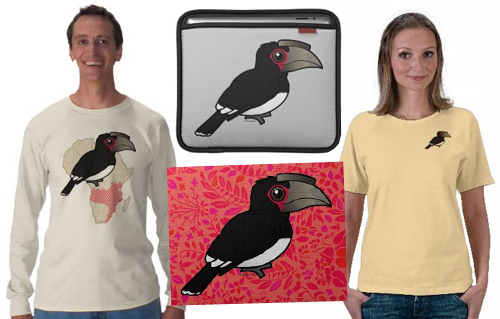 Sample Trumpeter Hornbill t-shirts and gifts