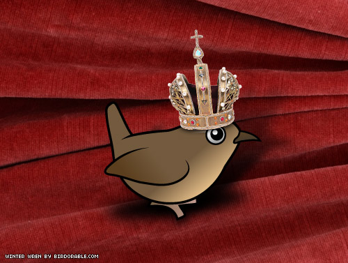 Birdorable Winter Wren as King