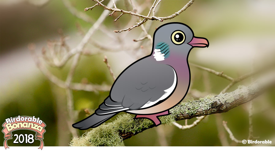 Cute Birdorable Wood Pigeon